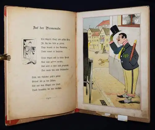 MEGGENDORFER - Beck. Gigerl’s Freud und Leid. Schreiber 1894 ZIEHBILDERBUCH