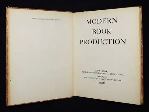 Boni, Modern book production - 1928 BOOK DESIGN EINBANDKUNST