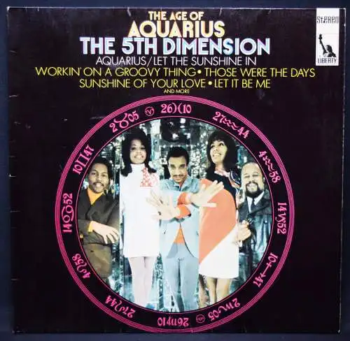 The 5th Dimension – Billy Davis u. a.  ORIG.-PHOTOGRAPH INSCRIBED + VINYL POP