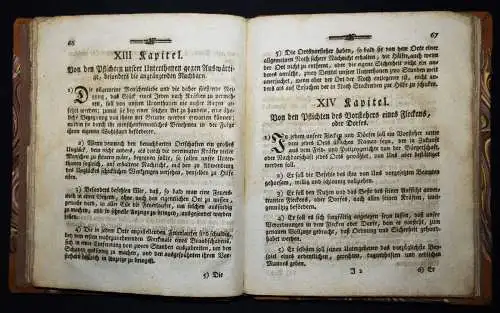 Polizeyverordnung für die Gräflich-Schönbornischen Unterthanen 1779 POLIZEI