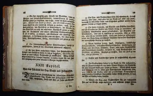 Polizeyverordnung für die Gräflich-Schönbornischen Unterthanen 1779 POLIZEI