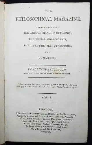 Tilloch, The philosophical magazine. Vol 1. June- September 1798 HUMBOLDT