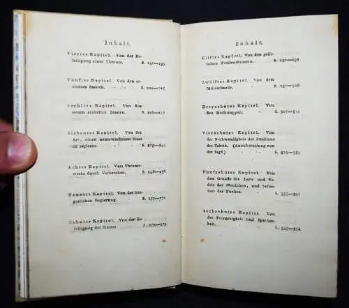 Macchiavelli, Der Fürst - 1805 EINZIGE AUSABE DIESER ÜBERSETZUNG - MACHIAVELLI