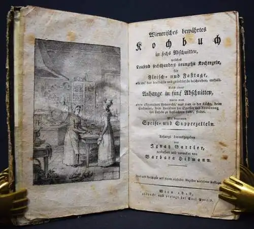 Gartler, Wienerisches bewährtes Kochbuch...1818 KOCHEN WIEN ÖSTERREICH