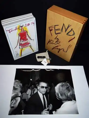 FENDI BY KARL LAGERFELD  + ORIG.-PHOTOGRAPHIE Großformat! NP 2450 EUR !