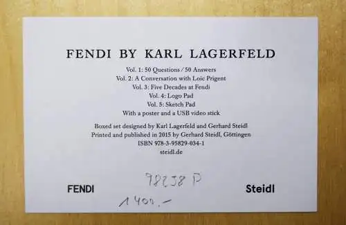 FENDI BY KARL LAGERFELD  + ORIG.-PHOTOGRAPHIE Großformat! NP 2450 EUR !