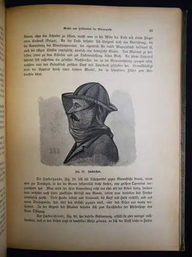 Lampe, Bienenzucht - 1909 mit zerlegbarem Modell - BIENEN IMKEREI