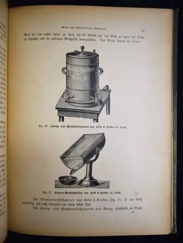 Lampe, Bienenzucht - 1909 mit zerlegbarem Modell - BIENEN IMKEREI