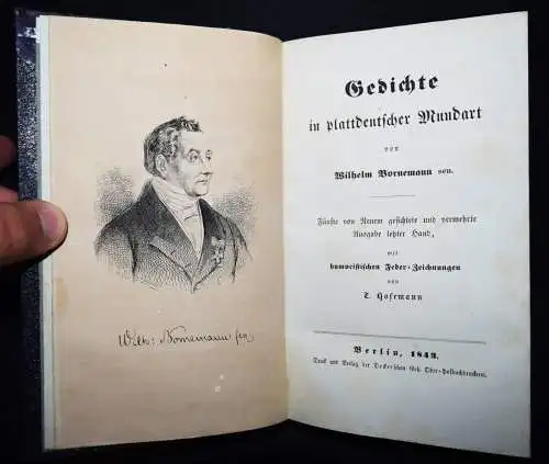 Bornemann, Gedichte in plattdeutscher Mundart PLATTDEUTSCH Theodor Hosemann