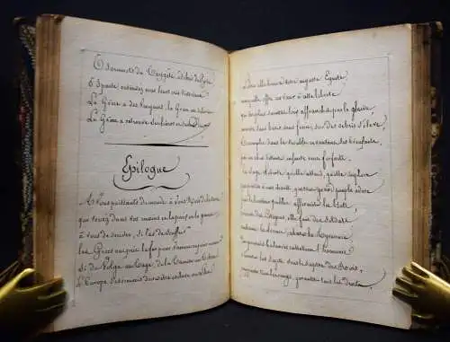 Delavigne, Messeniennes - 1850 HANDSCHRIFT NAPOLEON I. NAPOLEONICA