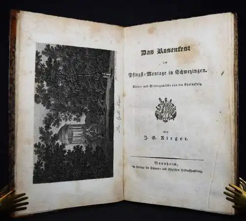 Rieger, Das Rosenfest am Pfingst-Montage in Schwezingen 1824 BADEN BADENIA