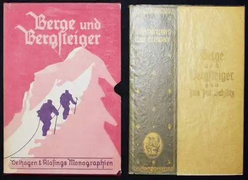 Schätz, Berge und Bergsteiger. Velhagen & Klasing 1929 ERSTE AUSGABE BERGSTEIGEN