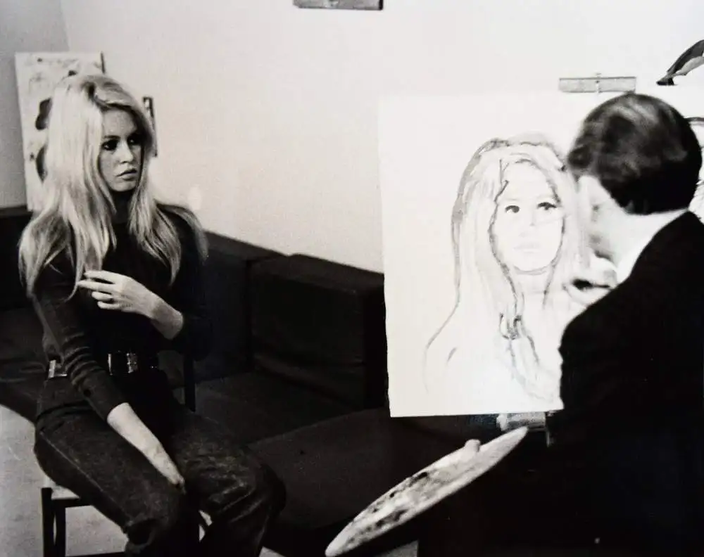 Brigitte Bardot, Orig.-Vintage-Photo  Rom 1965 ? Format: 30 x 24 cm Pop-Kultur 0