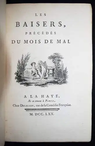 Dorat, Les Baisers - 1770 EROTICA EROTIK