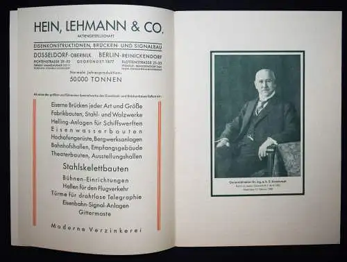 Stahl-Bauten. Hein. Lehmann & Co. AG - 1929 BAUHAUS FIRMENFESTSCHRIFT