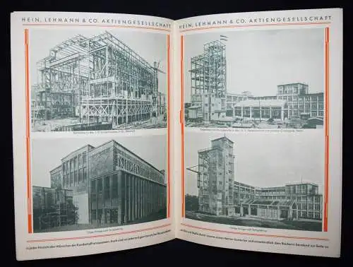 Stahl-Bauten. Hein. Lehmann & Co. AG - 1929 BAUHAUS FIRMENFESTSCHRIFT