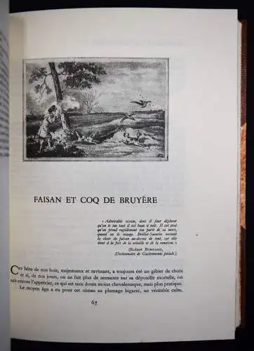 Vaultier, Chasseurs et gourmets ou L’art....1951 NUM. 1/2490 JAGD KOCHBUCH