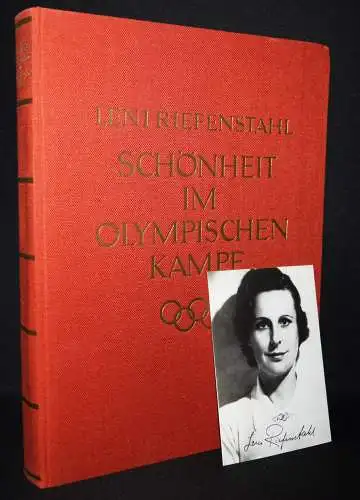 Riefenstahl, Schönheit im Olympischen Kampf 1937 + ORIG.-PHOTO SIGNIERT OLYMPIA