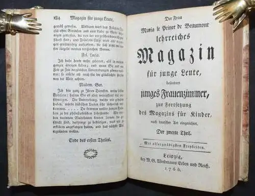 PÄDAGOGIK - 1766 - Leprince de Beaumont - Lehrreiches Magazin