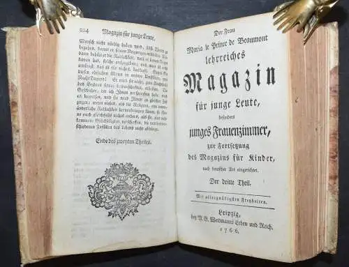 PÄDAGOGIK - 1766 - Leprince de Beaumont - Lehrreiches Magazin