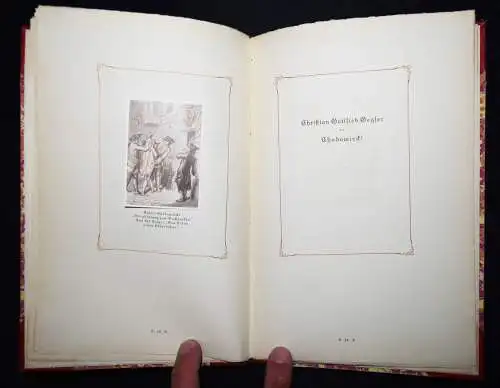 Apel, Drei Briefe Leipziger Künstler an Daniel Chodowiecki 1923 NUMMERIERT 1/500