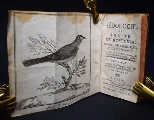 Arnault de Nobleville, Aedologie...1751 NACHTIGALL VÖGEL ORNITHOLOGIE