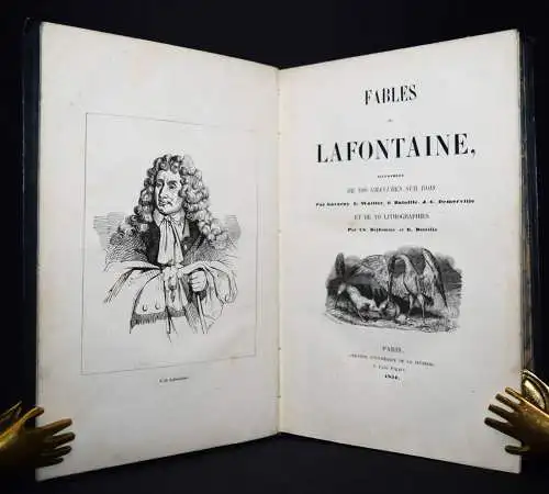 La Fontaine, Jean de. Fables 1851 CHARLES DELHOMME FABELN TIERFABELN