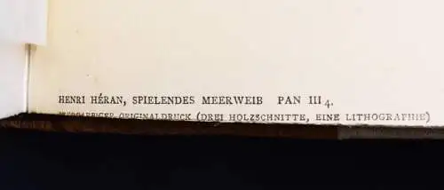 Bierbaum u. Meier-Graefe, Pan VORZUGSAUSGABE NUMMERIERT 1/70 TOULOUSE-LAUTREC