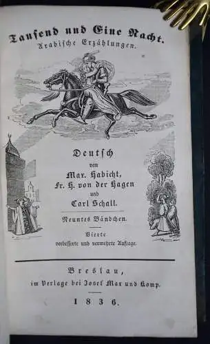 Habicht u.a. Tausend und eine Nacht 1836 ORIENT MÄRCHEN ARABIAN NIGHTS