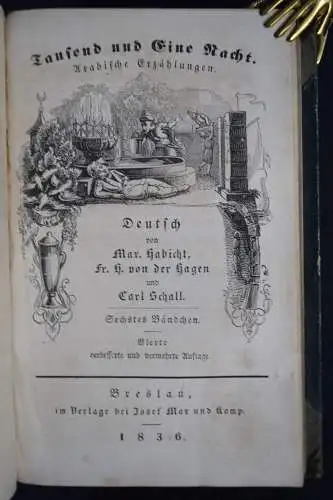 Habicht u.a. Tausend und eine Nacht 1836 ORIENT MÄRCHEN ARABIAN NIGHTS