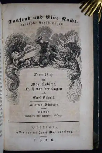 Habicht u.a. Tausend und eine Nacht 1836 ORIENT MÄRCHEN ARABIAN NIGHTS