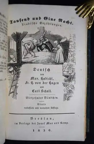 Habicht u.a. Tausend und eine Nacht 1836 ORIENT MÄRCHEN ARABIAN NIGHTS