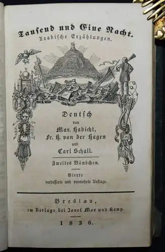 Habicht u.a. Tausend und eine Nacht 1836 ORIENT MÄRCHEN ARABIAN NIGHTS