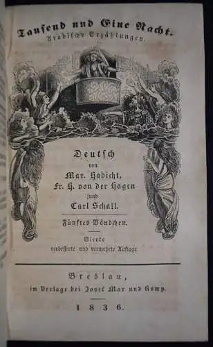 Habicht u.a. Tausend und eine Nacht 1836 ORIENT MÄRCHEN ARABIAN NIGHTS