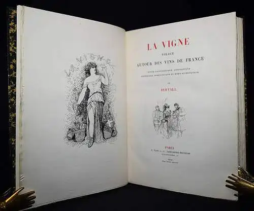 Bertall, La vigne - 1878 ÖNOLOGIE WEIN WEINBAU FRANKREICH CHAMPAGNER KARIKATUREN