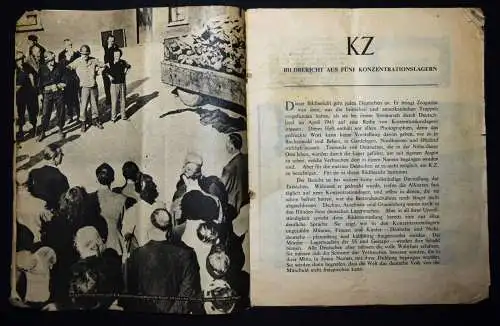 KZ. Bildbericht aus fünf Konzentrationslagern 1945 SEHR SELTEN ! - HOLOCAUST