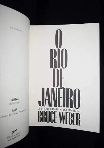 Weber, O Rio de Janeiro - 1986 FIRST EDITION BRASILIEN GAY