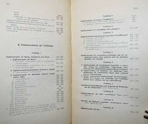 Goppelsroeder, Capillaranalyse - Das Emporsteigen... 1901 CHEMIE KAPILLARKRÄFTE