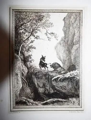 La Fontaine, Fables. FOLIO 75 planches à l’eau-forte par A. Delierre