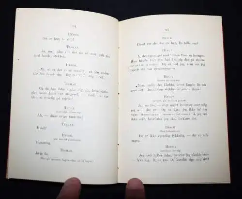 Ibsen, Hedda Gabler. Skuespil i fire Akter - 1890 FIRST EDITION THEATER DRAMA