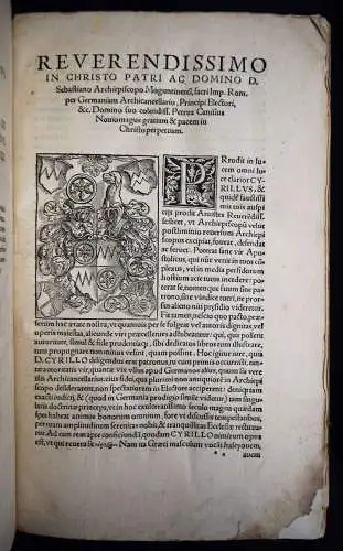 Cyrillus. Divi Cyrilli Archiepiscopi Alexandrini Operum omnium 1546 KIRCHENVÄTER