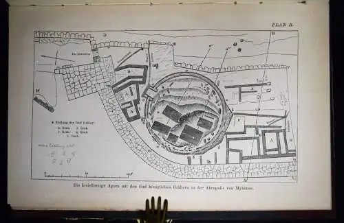 Schliemann, Heinrich. Mykenae - 1878 ARCHÄOLOGIE ANTIKE ALTERTUM