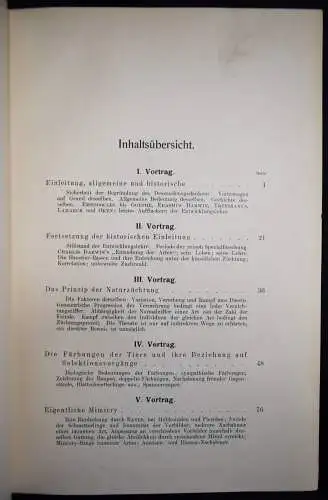 Weismann, August. Vorträge über Deszendenztheorie 1904 EVOLUTION GENETIK