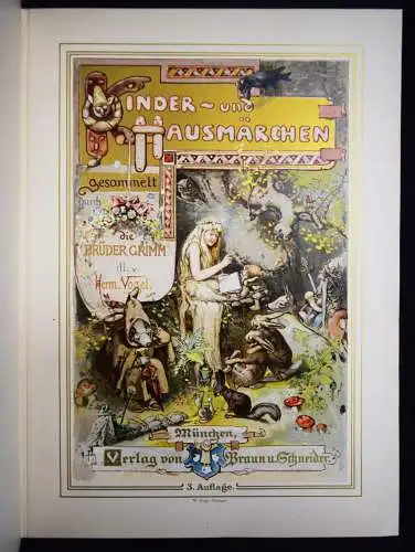 Grimm, Kinder- und Hausmärchen. Braun u. Schneider 1898 H. Vogel MÄRCHEN