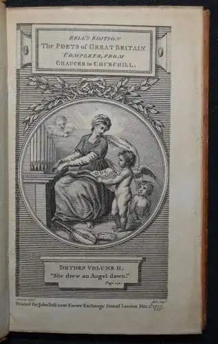 Bell, John. Bell’s Edition. The poets of Great Britain 1778-1781 TASCHENAUSGABE