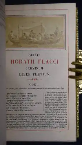 Horatius Flaccus, Quinti Horatii Flacci Opera 1855 HORAZ ANTIKE ORIG.-PHOTOS