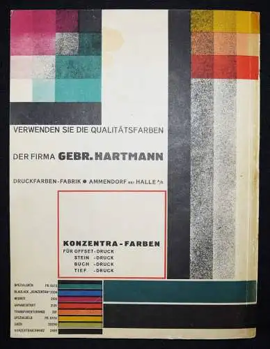 BAUHAUS – Berg, Offset-, Buch- und Werbekunst TYPOGRAPHIE DRUCKTECHNIK