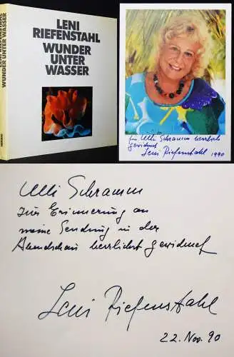 Riefenstahl, Leni. Wunder unter Wasser. Herbig 1990 SIGNIERT WIDMUNGSEXEMPLAR