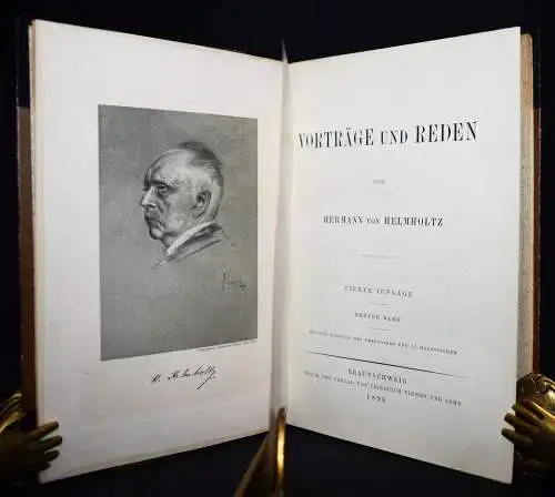 Helmholtz, Vorträge und Reden.. 2 Bände. Vieweg und Sohn 1896 PHYSIK