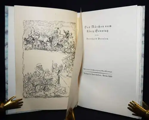 Bernson, Bernhard. Das Märchen vom König Sonntag 1920 SIGNIERT 1/200 MAX SLEVOGT